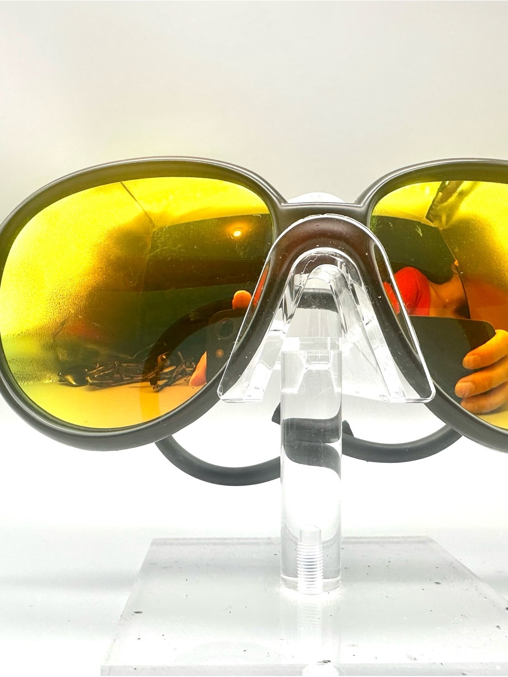 Men's Polarized Sunglasses with Yellow Mirrored Lenses